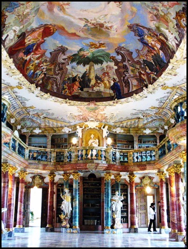 Bibliothèque du Monastère de Wiblingen, Ulm, Allemagne 