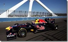 Webber sul circuito cittadino di Valencia