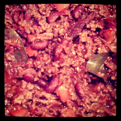 #9 Bubbling batch of Thomasina Miers' chilli con carne