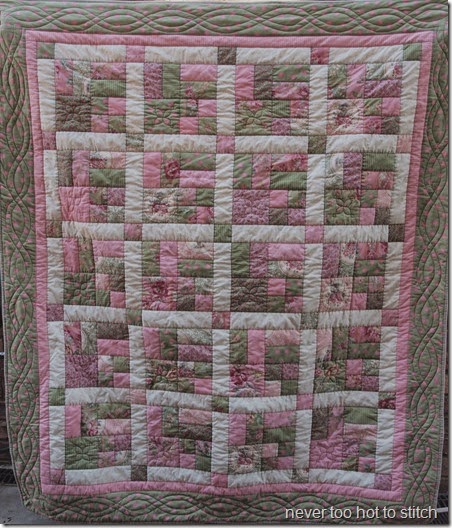 Kerrie's quilt 2 faded colours