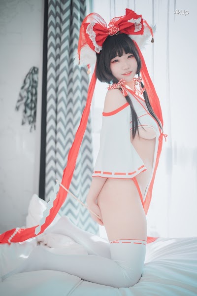 DJAWA Photo – Mimmi (밈미) Kitsune Miko (A ver)