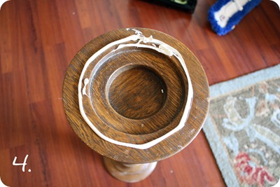chunky candlestick table