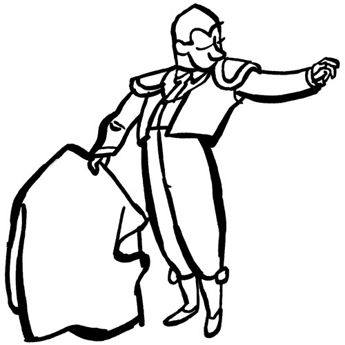 DIBUJOS DE TOREROS PARA COLOREAR
