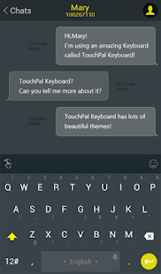 Free TouchPal Droid L Yellow Theme APK