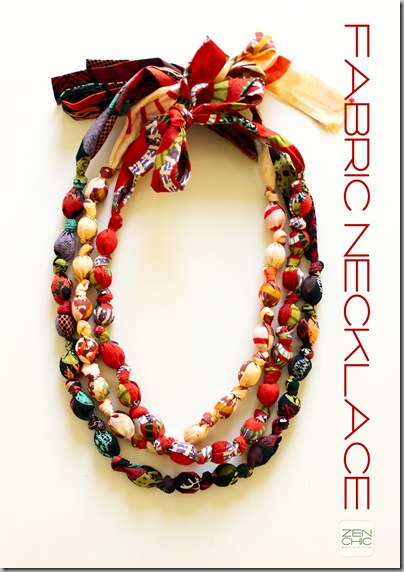 fabric necklace
