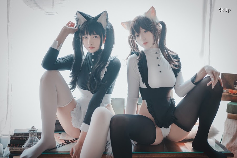 DJAWA Photo – Bambi (밤비) & Sonson (손손) Maid Mansion W