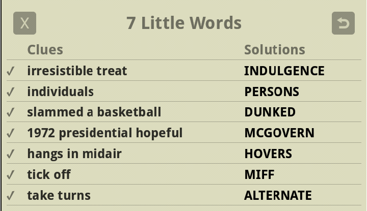 7 Little Words Daily Puzzle Answers Thursday March 20 7 Little 
