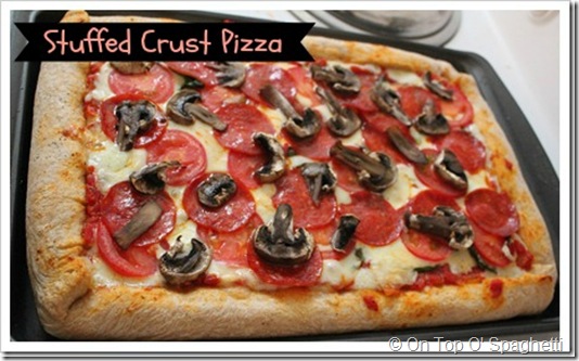 stuffed crust pizza