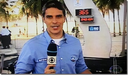 Relógio da copa na Globo