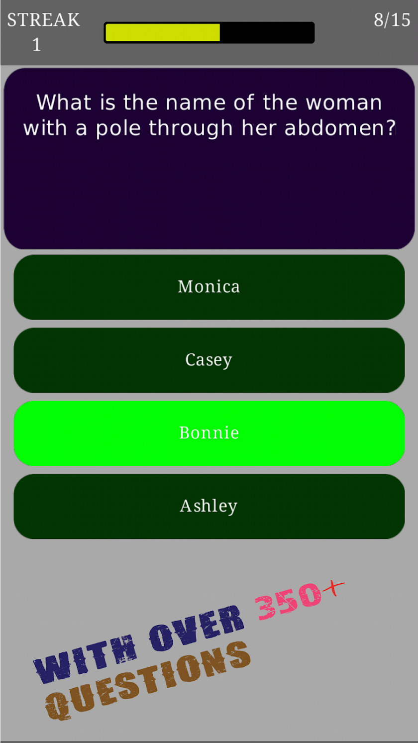 Trivia for Greys Anatomy Quiz Screen 2