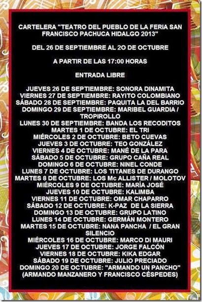 teatrodelpuebloferiadepachucahgo2013 teatrodelpuebloferiadepachucahgo2013