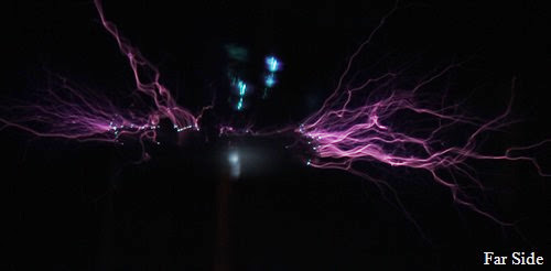 Tesla Coil at night