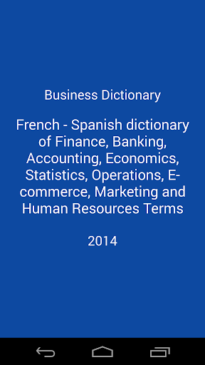 Business Dictionary Lite Fr Es