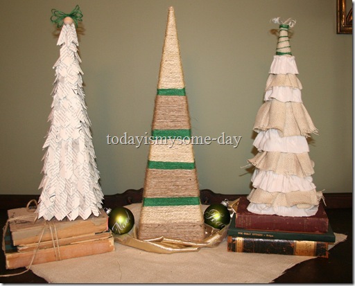 Origami Christmas trees