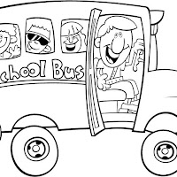 GO TO SCHOOL COLORING PAGES