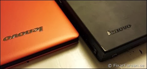 Orange-Lenovo-Yoga-bredvid-T400