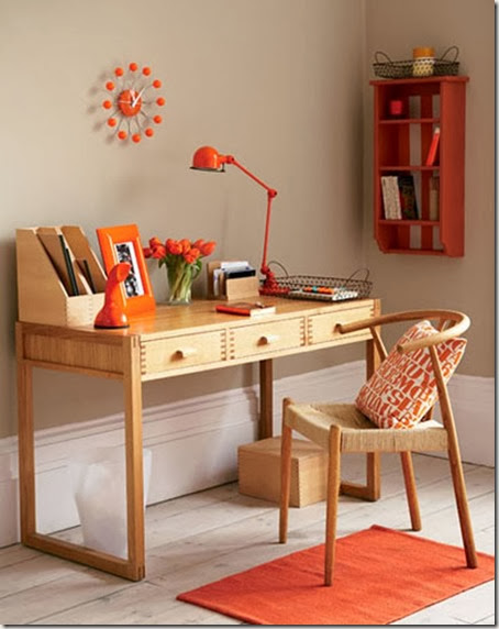 Simple-Home-Office-With-Orange-Accents-at-Awesome-Colorful-Home-Office-Design-Ideas