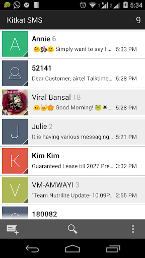 Kitkat SMS - Android 4.4.4