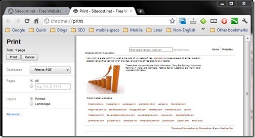 Use Google Chrome To Convert Web Pages To PDF