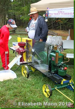 John Deere powered corn meal maker