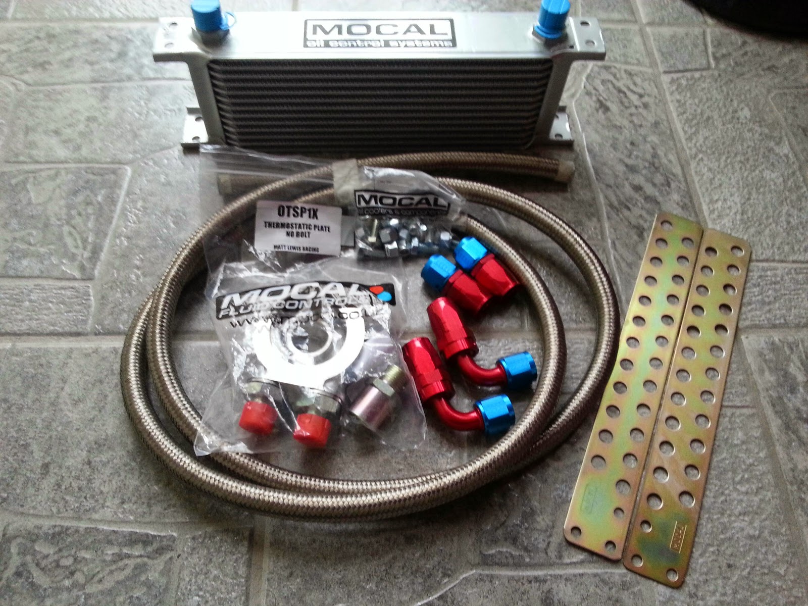 MR2 ZZW30 Rotrex Mocal Oil Cooler Installed