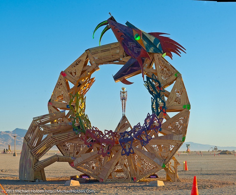 "Ouroboros" by the Flipside CORE project  and Burning Man