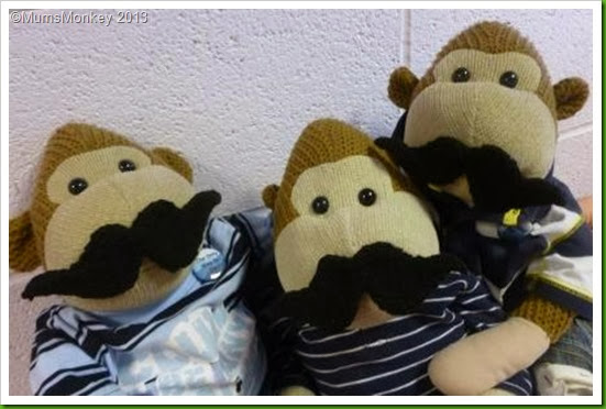 2013 Movember knitted moustaches