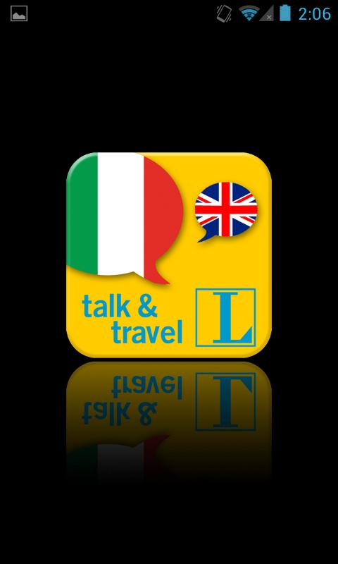 Android application Italian talk&amp;travel screenshort