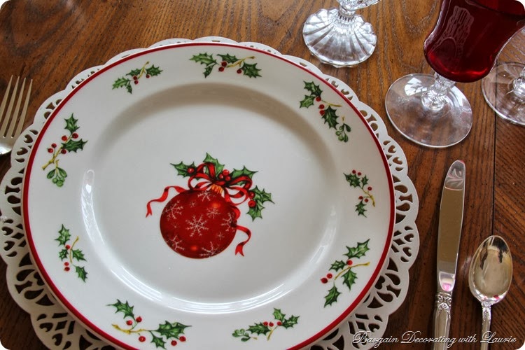 Christmas Table-Bargain Decorating with Laurie