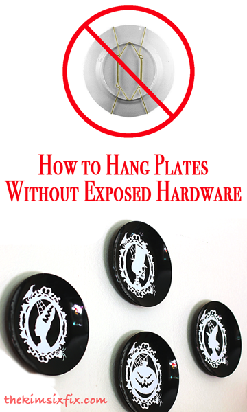 Hanging plates without hardware