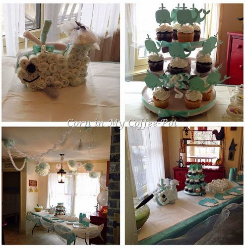 WHALE THEME BABY SHOWER