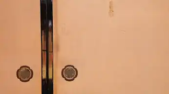 襖に開いた2つの穴