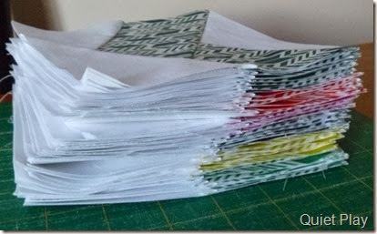 A Stack of Paper Piecing