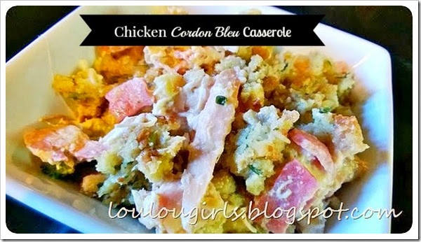 chicken cordon bleu casserole