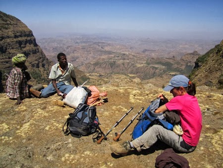Muntii Simien - Etiopia: Panorama de pe varful Immet Gogo