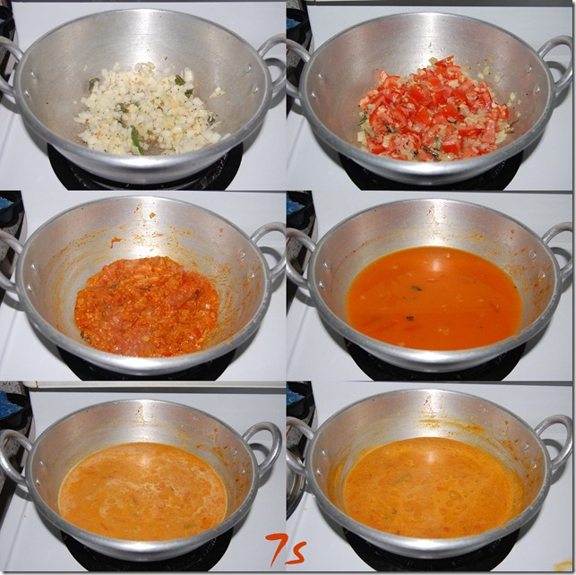Tomato kurma process