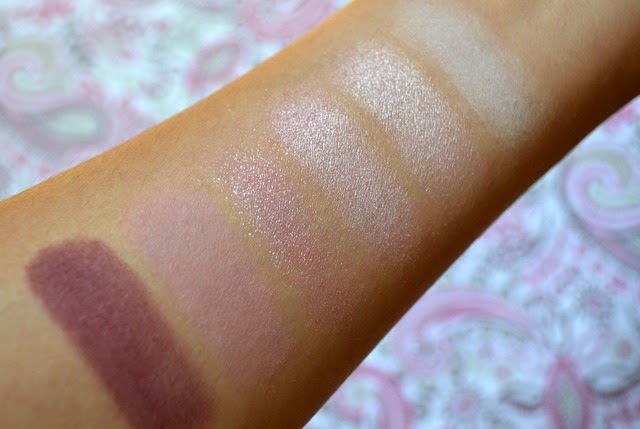 shu uemura pret a palette eye makeup in Pink Hues Swatches