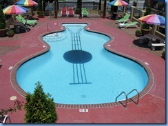8331 Memphis, Tennessee - Days Inn guitar pool from our balcony