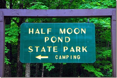 Half Moon Pond Sign