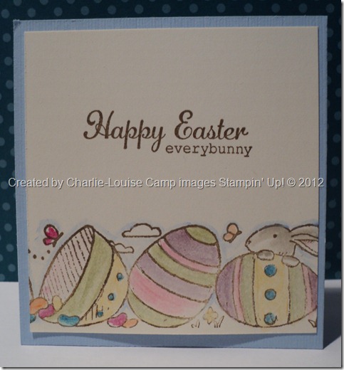 CharlieCamp Stampin Up everybunny convention swap 2