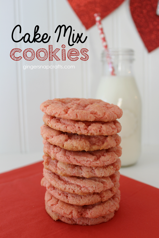 Cake Mix Cookies at GingerSnapCrafts.com #recipe #cookie