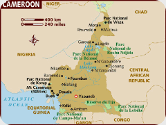 waza Cameroon map