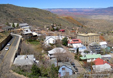 Looking down on Jerome