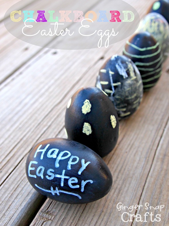 Chalkboard Easter Eggs #Easter