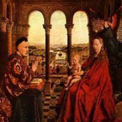 121 - Jean Van Eyck - Virgen del Canciller Rollin