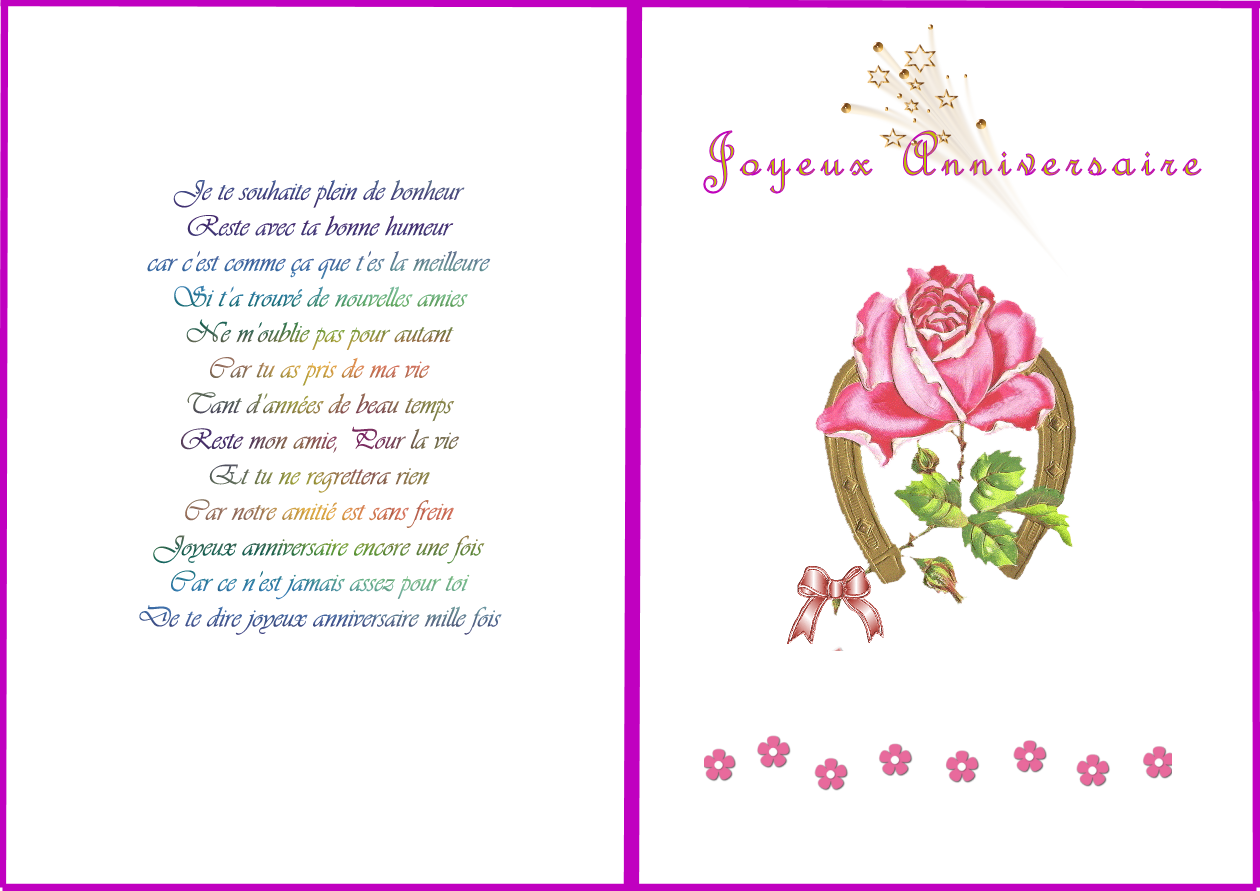 Poeme Anniversaire 17 Ans Laura Barrett