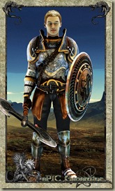 warrior with frame