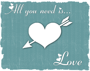 all you need is love teal