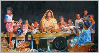 Jesus Repartindo o Alimento