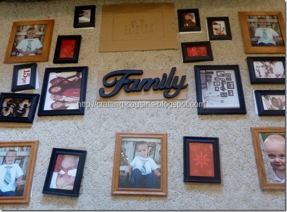 photo wall collage with vinyl (4)